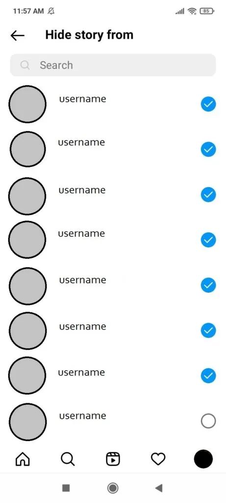 Hide highlights on Instagram