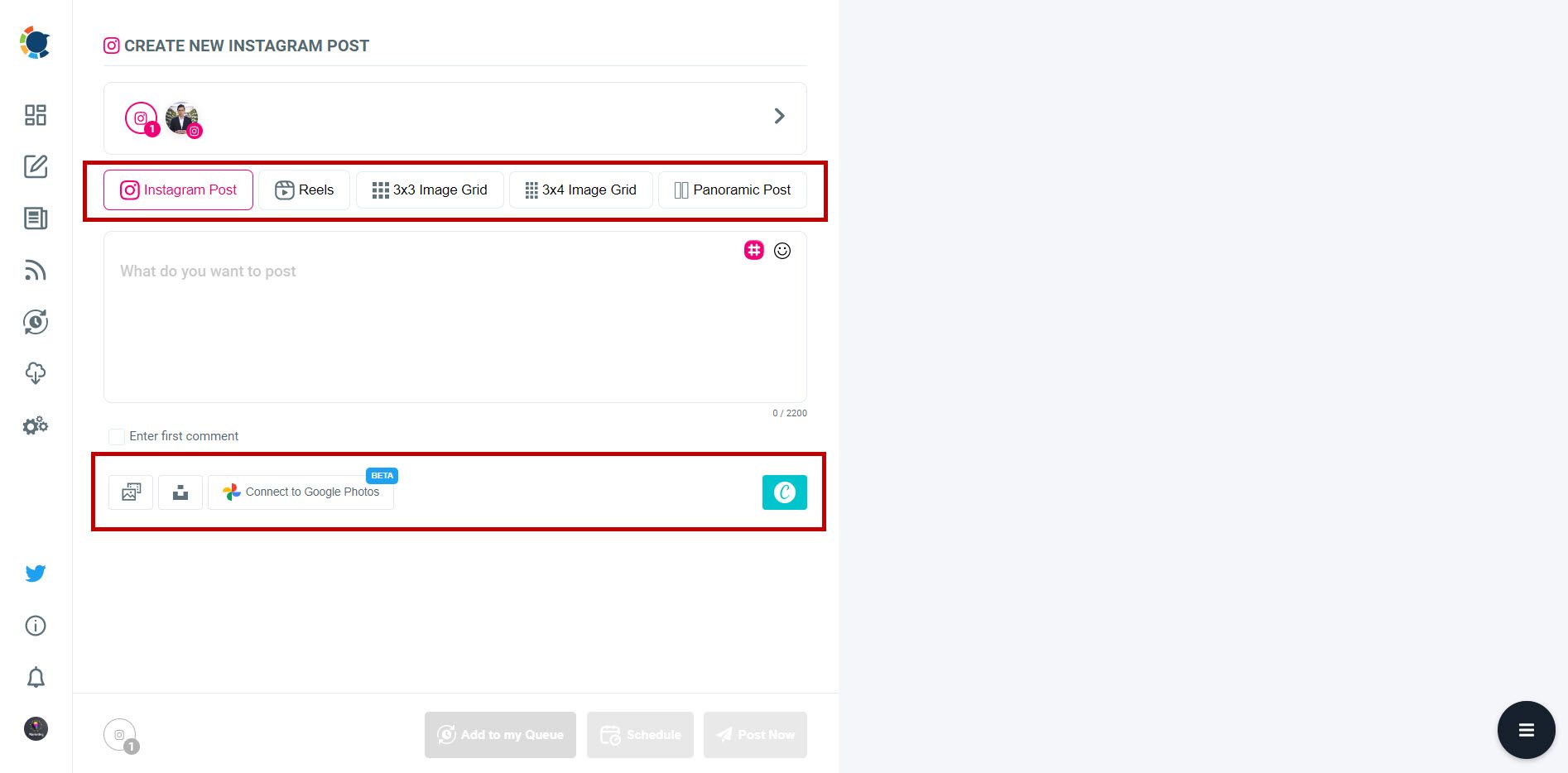 Schedule first comments on Instagram