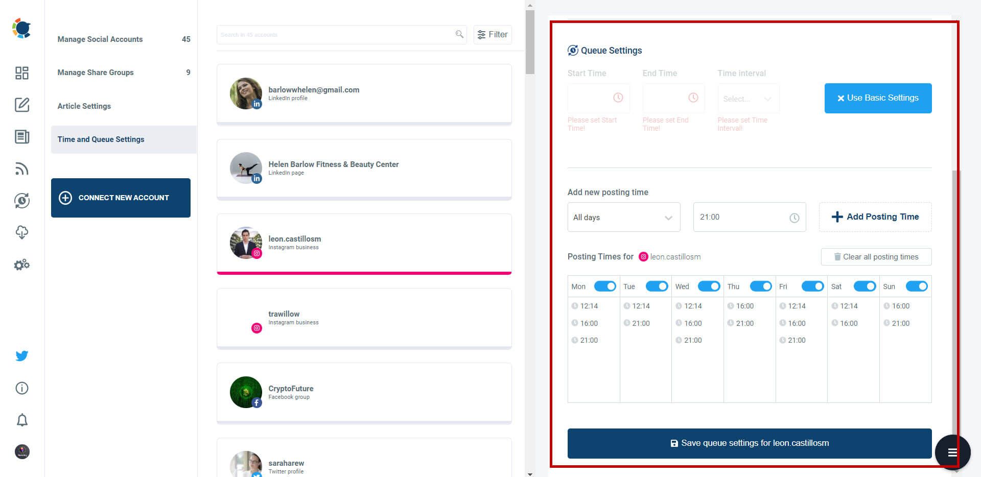 Automate your posts on Circleboom.