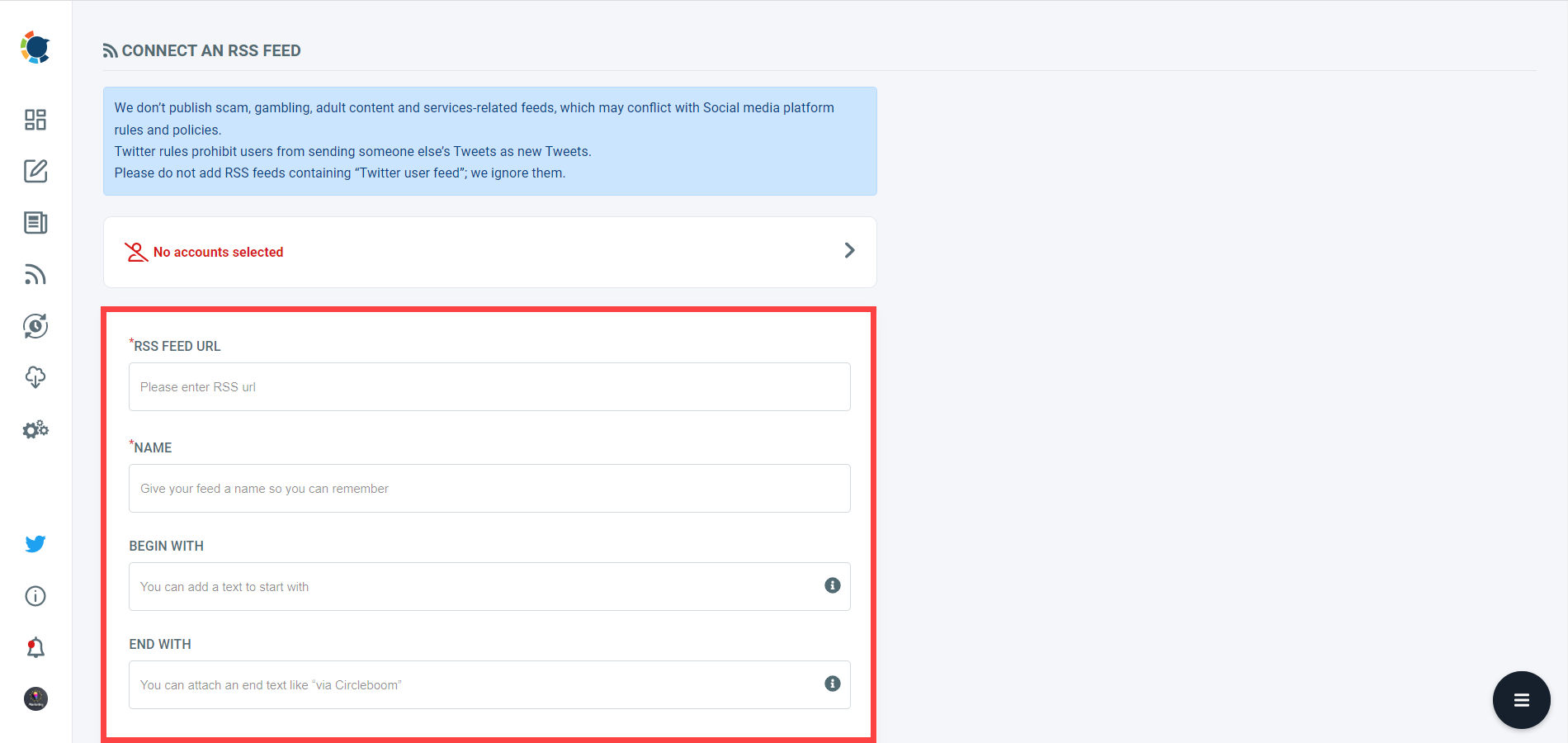Keep your Google Business accounts fresh with RSS Feeds.