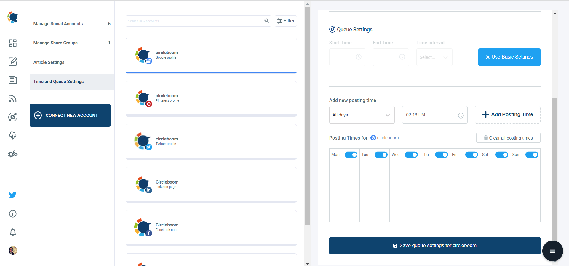 Create your Google My Business Queue