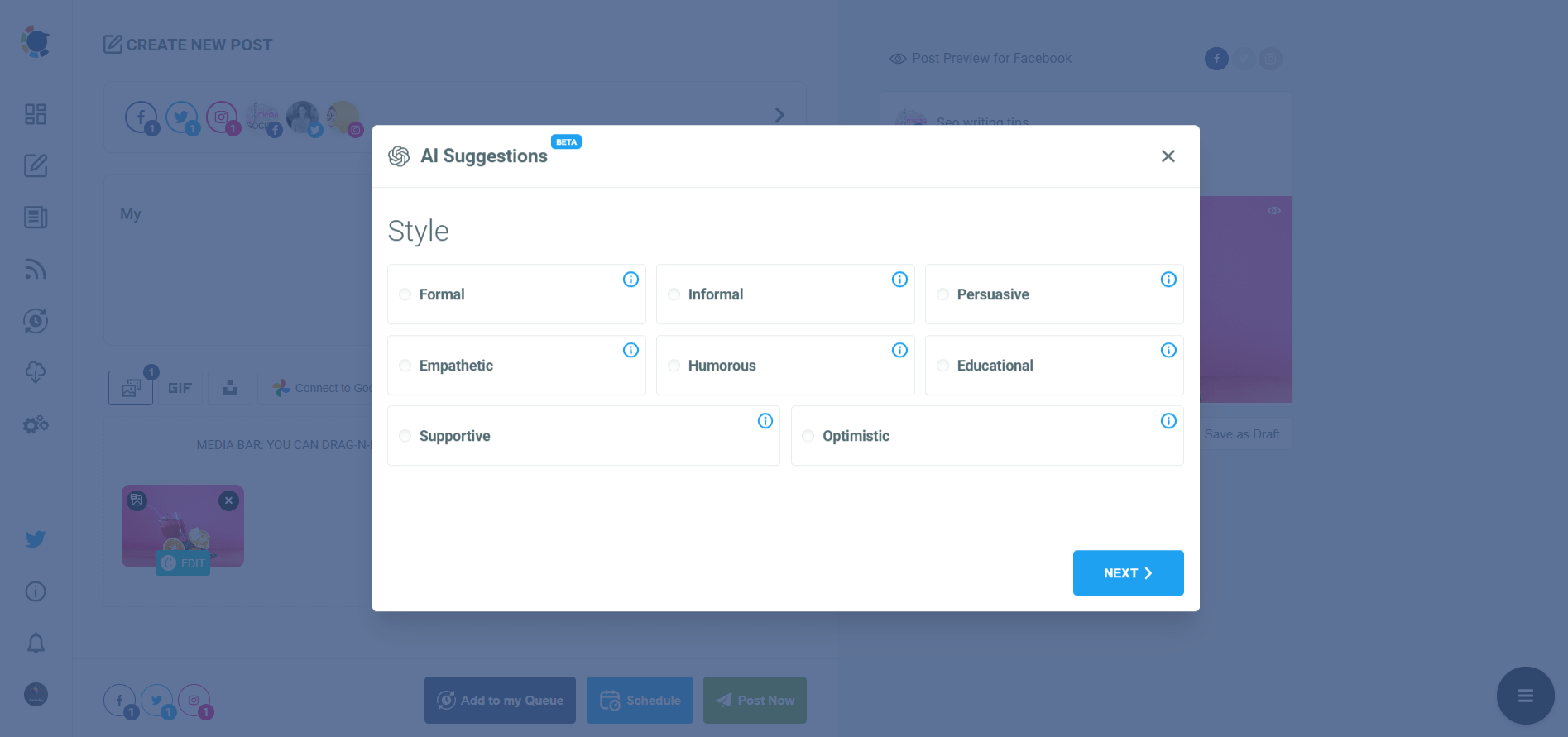 Pinterest description writer