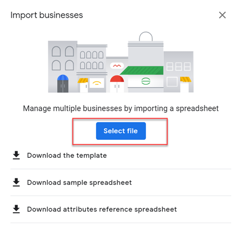 Upload the excel or .csv file here