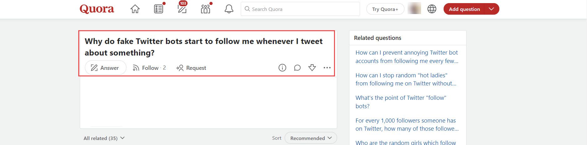 Bots follow me on Twitter - Quora