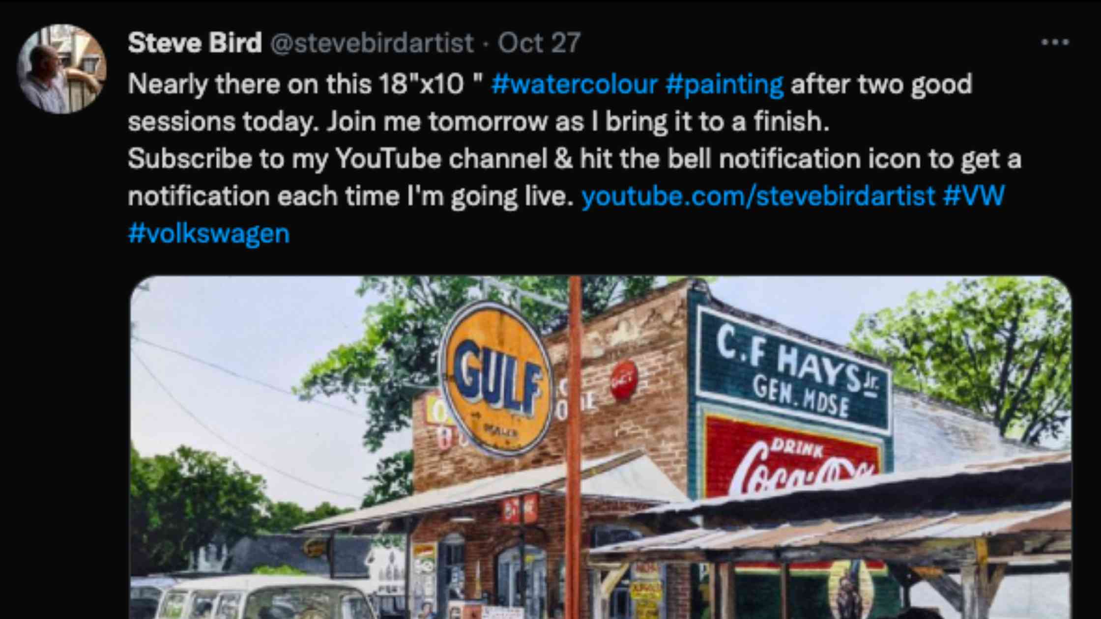 You can use Twitter for art to promote your events and exhibitions.