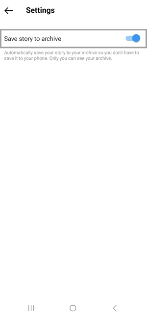 Archive highlights on Instagram