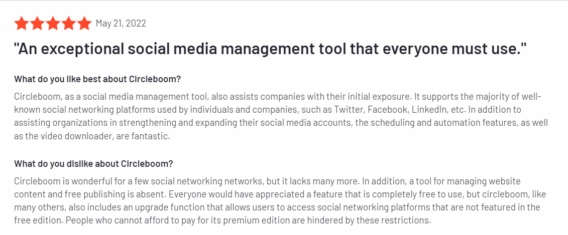 A G2 review for Circleboom