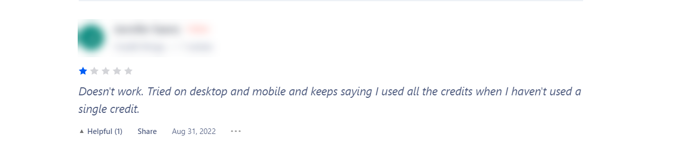 A negative review for Photosonic