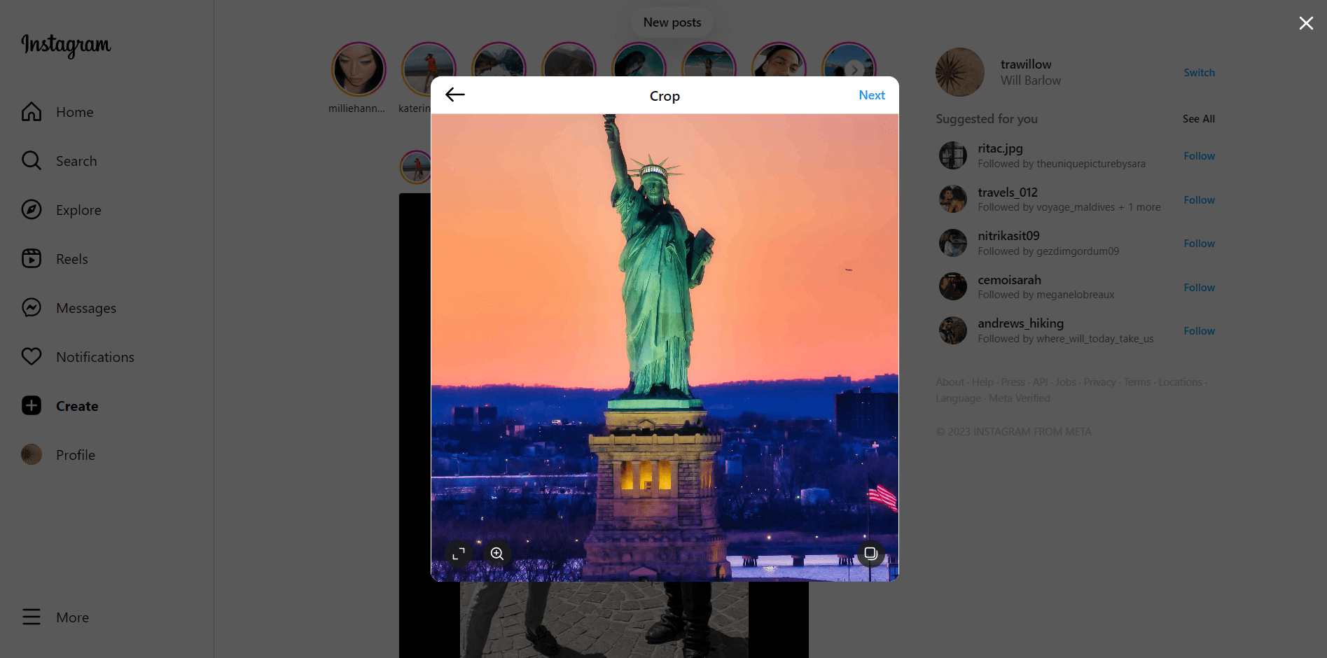 Liberty Statue without the hand