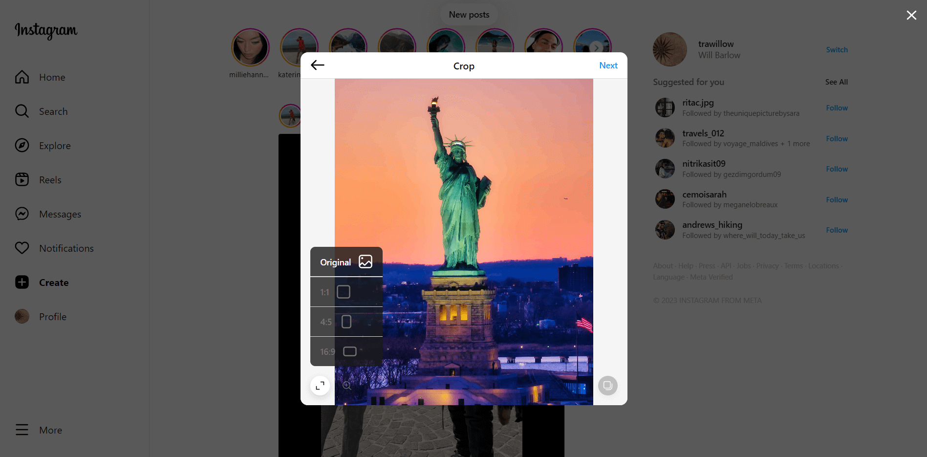 Original option puts white borders to the image.