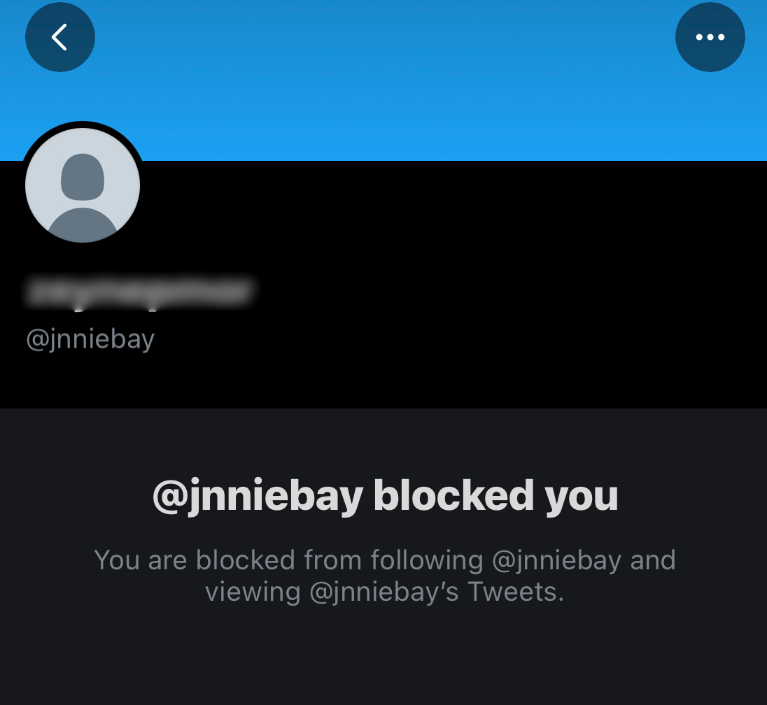 You can see who blocked you on Twitter by checking their profile page.