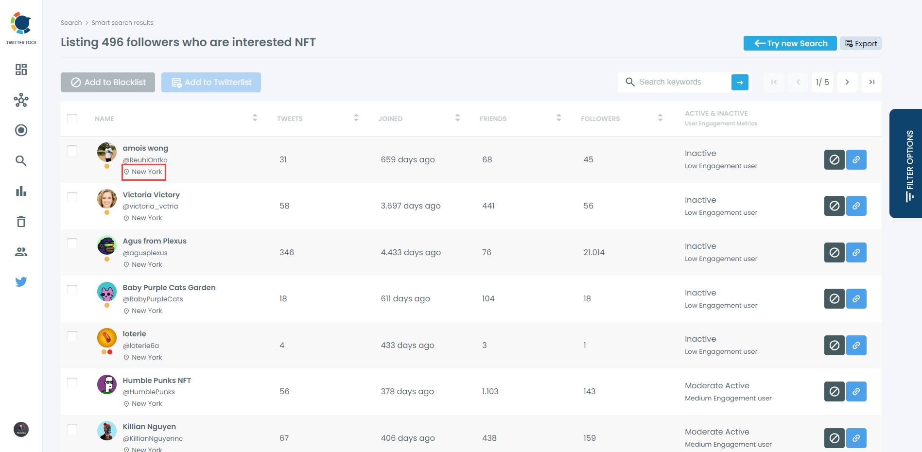 Circleboom Twitter Location Search