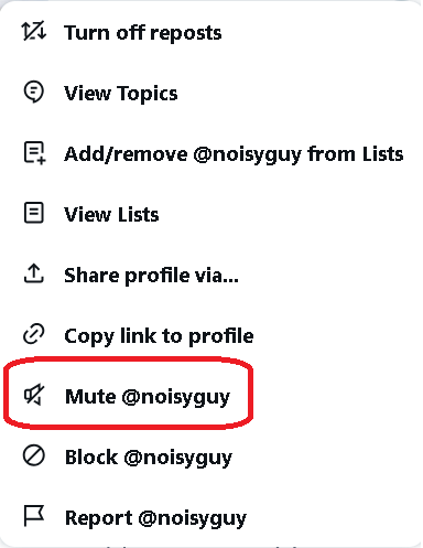 How to mute someone on Twitter