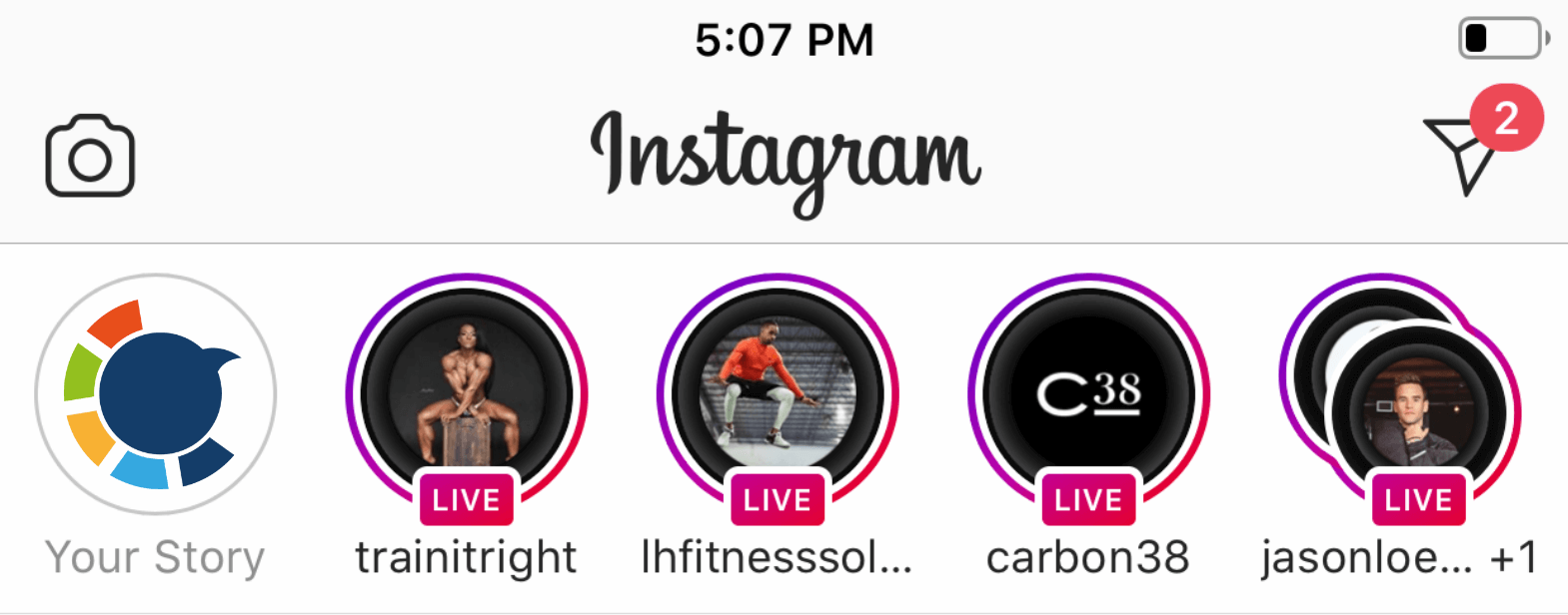 Going live on Instagram boosts your visibility.