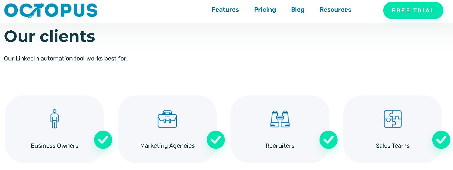 Octopus is among the comprehensive LinkedIn automation tools.
