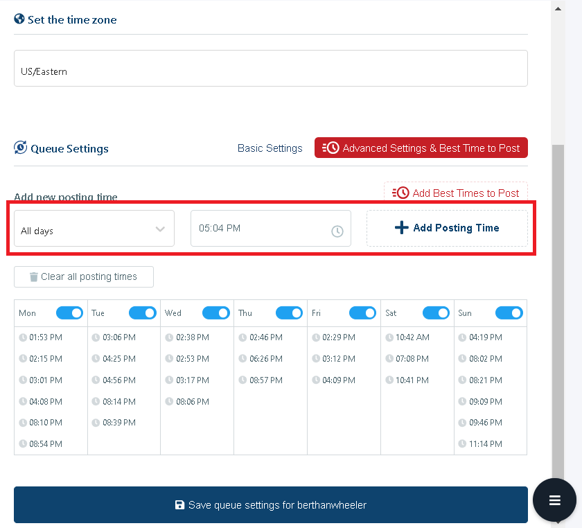 Create your reels posting calendar easily with Circleboom.