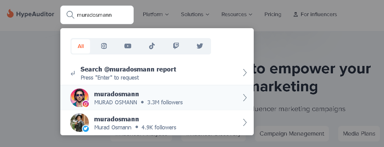 Hypeauditor is a free influencer marketing tool.
