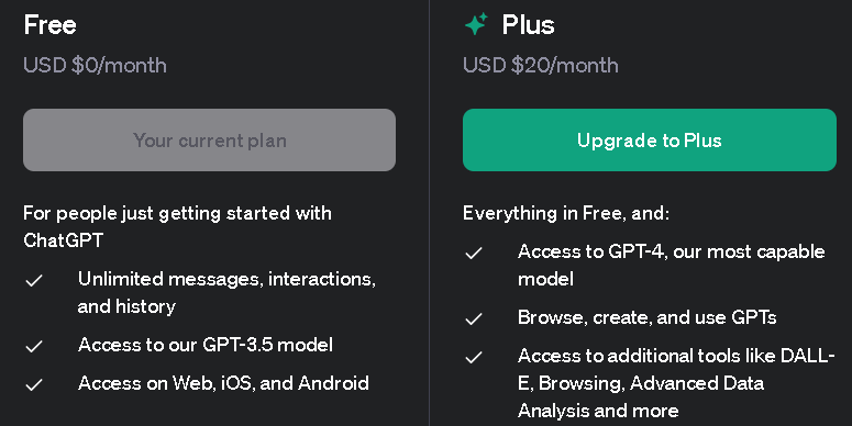 You can pay $20 per month and upgrade to GPT-4.