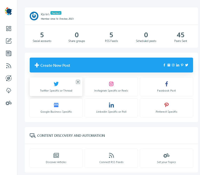 Register on Circleboom Publish to use its Twitter thread maker.