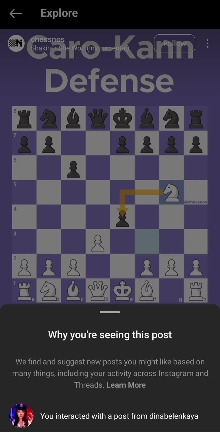 Instagram explore shows you content in line with your past activities.