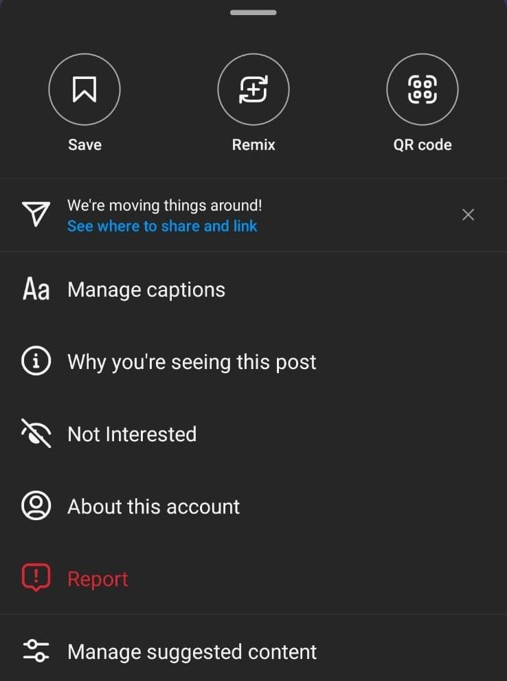 Checking your insterests on Instagram may help you reset Instagram explore.