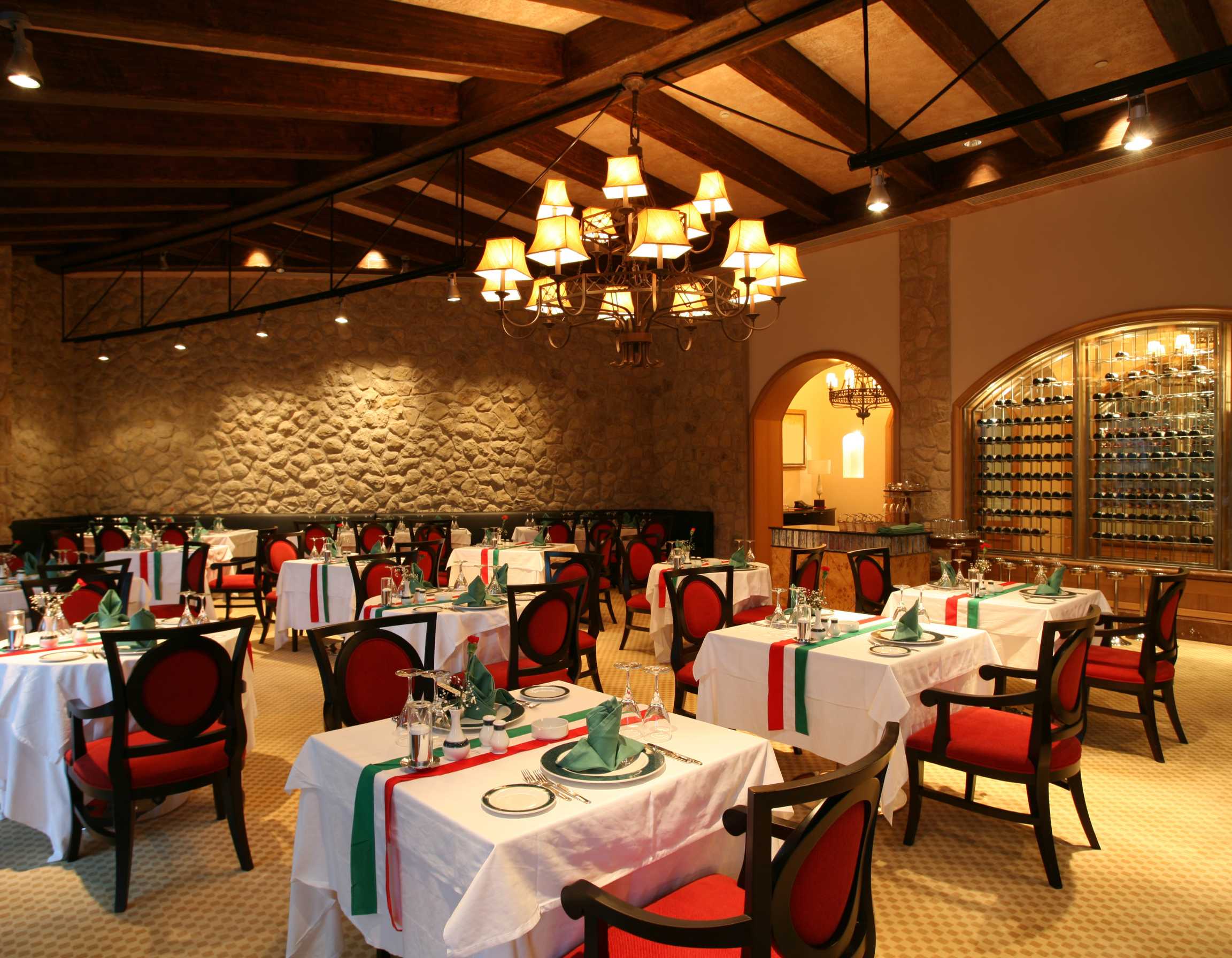 Interesting backgrounds for restaurants