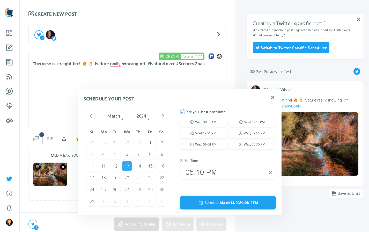 Circleboom helps you tweet through your Twitter Business Account.