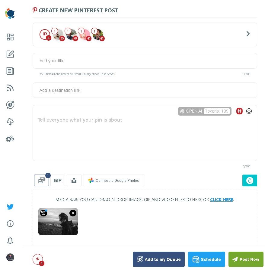 Circleboom helps you automate Pinterest pins seamlessly.