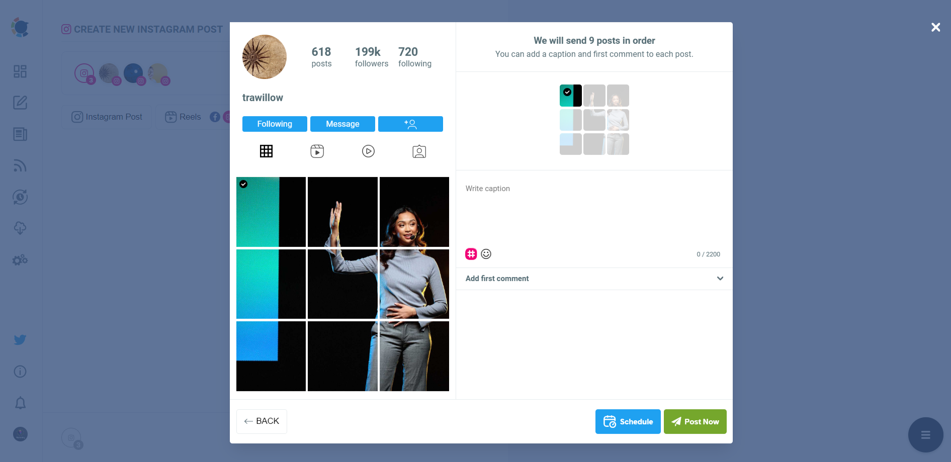 9 Instagram Grid Image Splitter