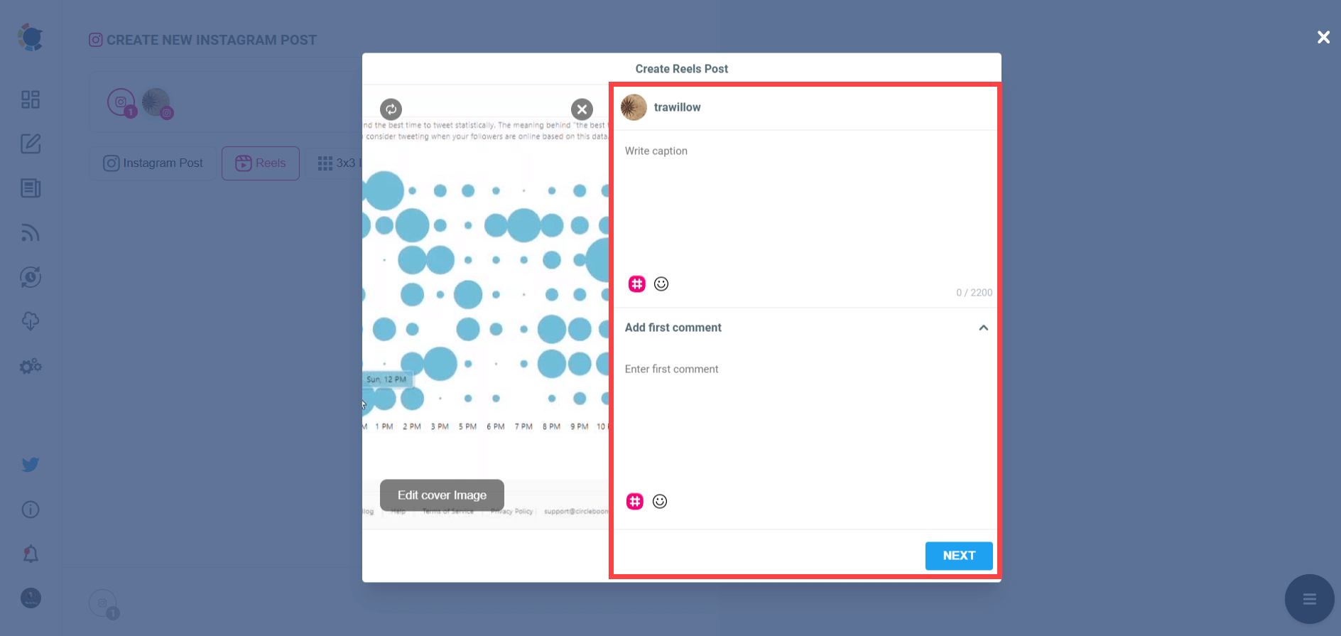 Add hashtags to get more views on Instagram reels.