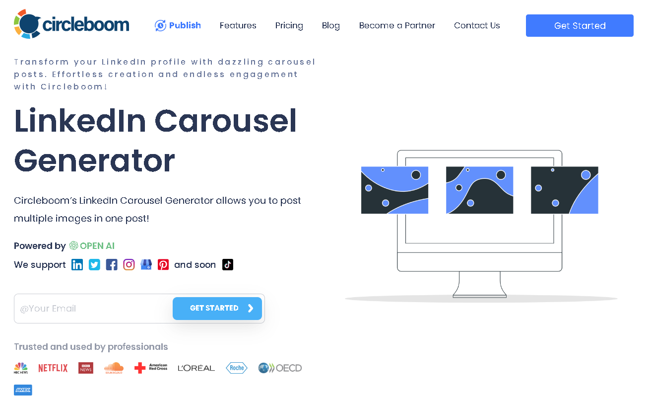 Circleboom's LinkedIn carousel generator