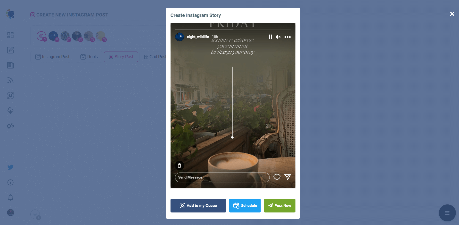 Instagram Story Scheduler