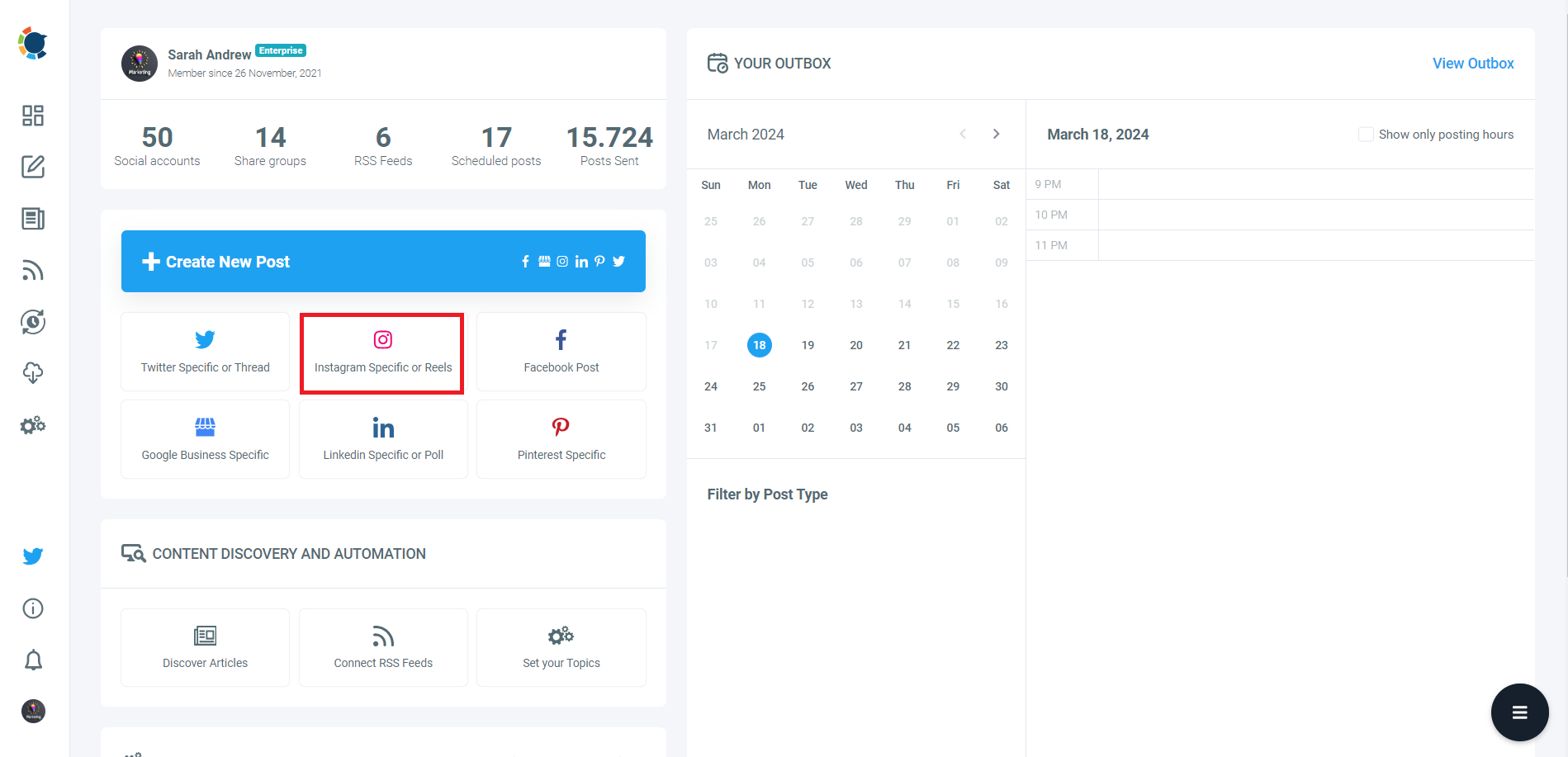 Instagram Specific or Reels