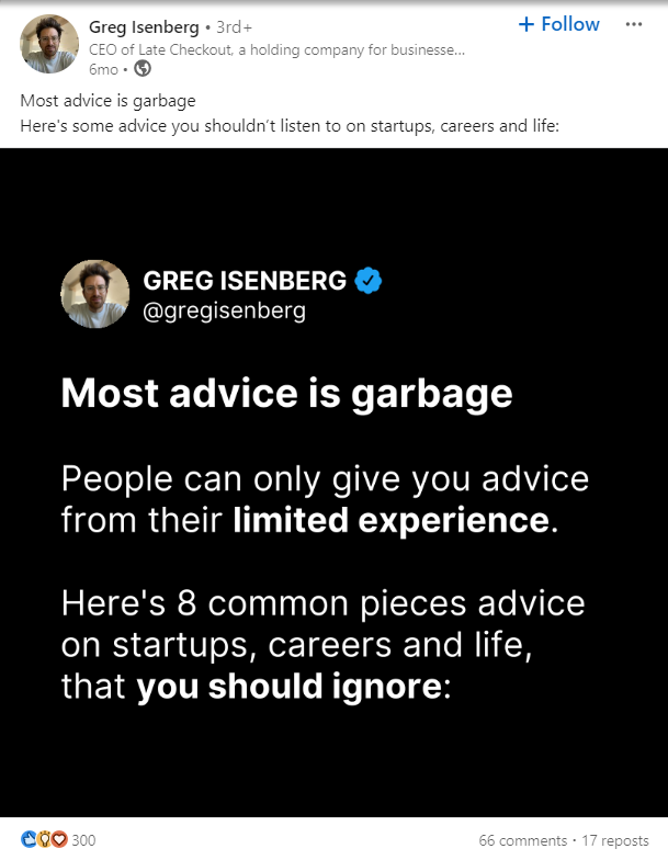 Real-time LinkedIn Carousel Post Example