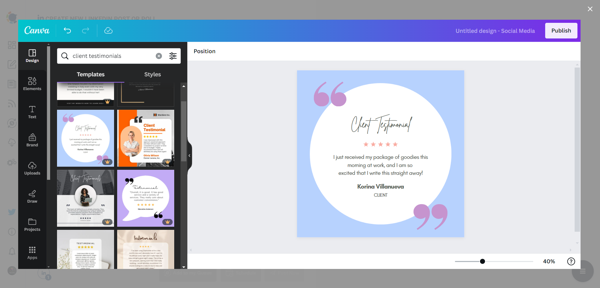 Circleboom's LinkedIn design templates