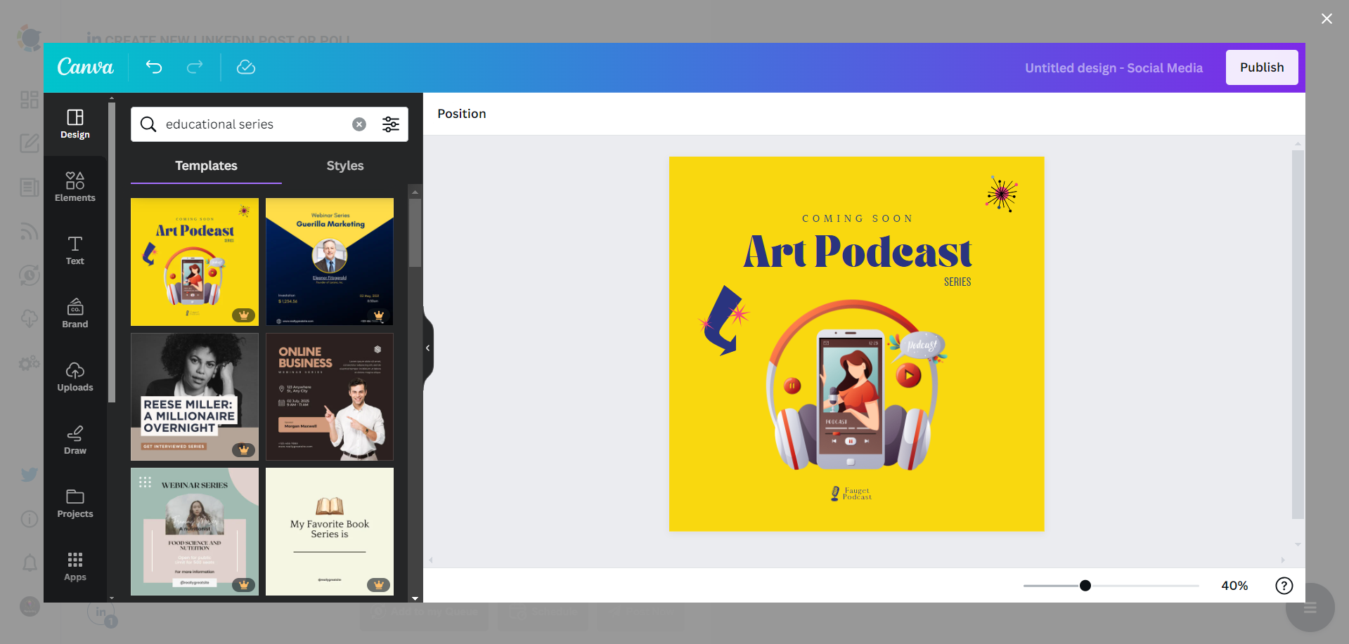 Circleboom's LinkedIn design templates