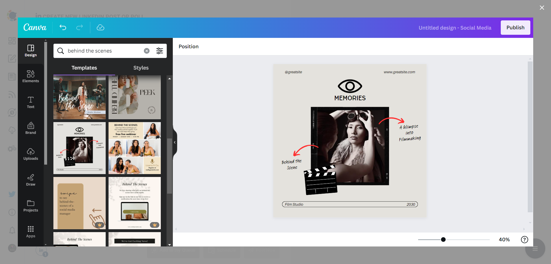 Circleboom's LinkedIn design templates