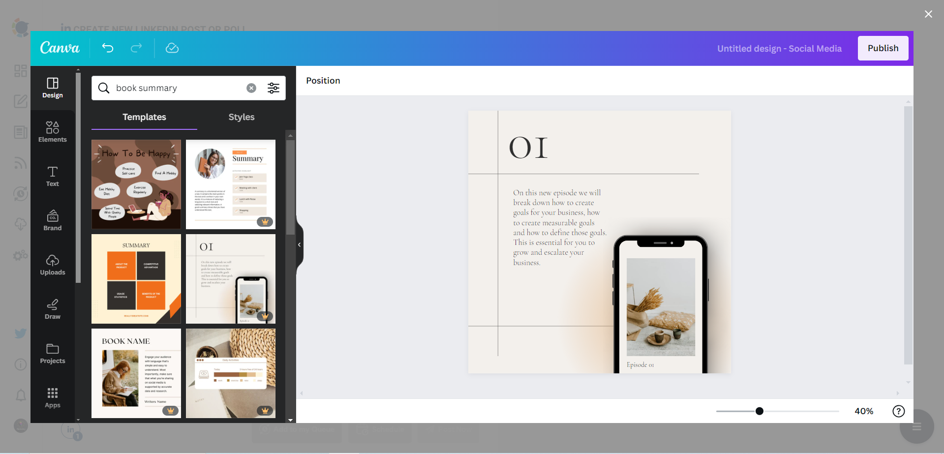 Circleboom's LinkedIn design templates