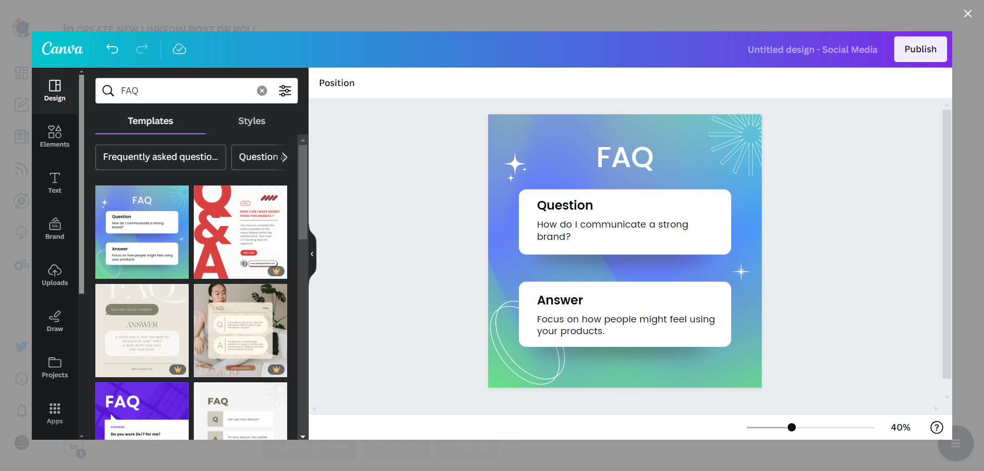 Circleboom's LinkedIn design templates