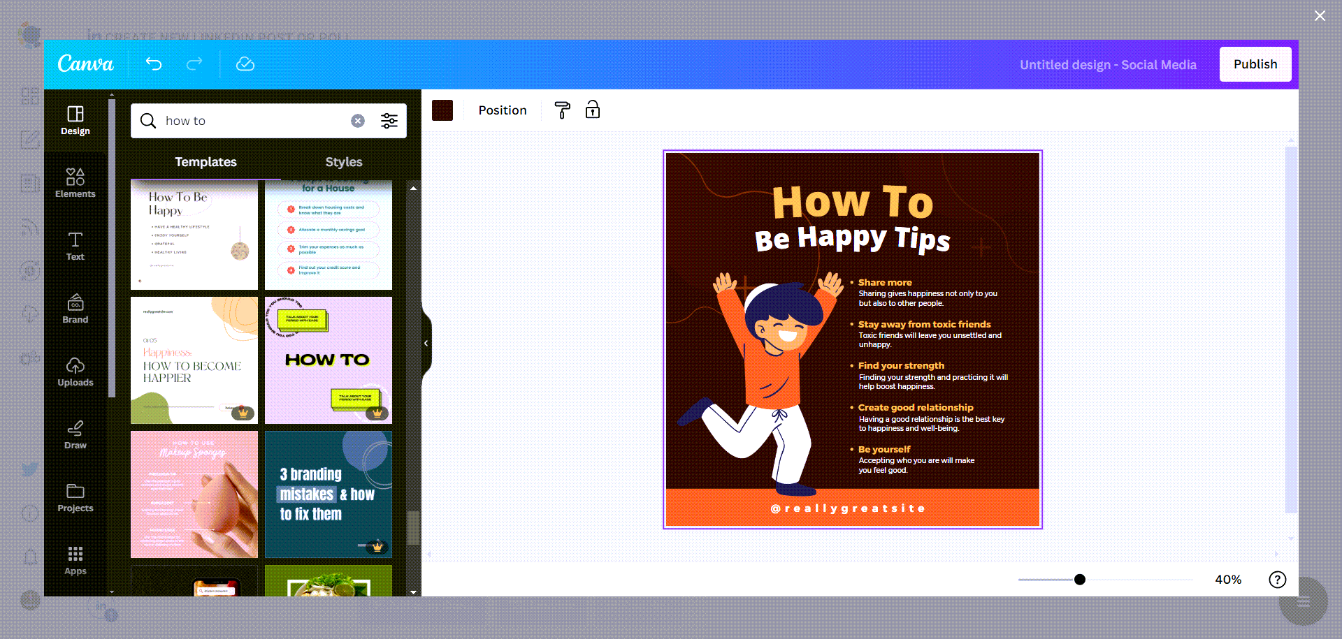 Circleboom's LinkedIn design templates
