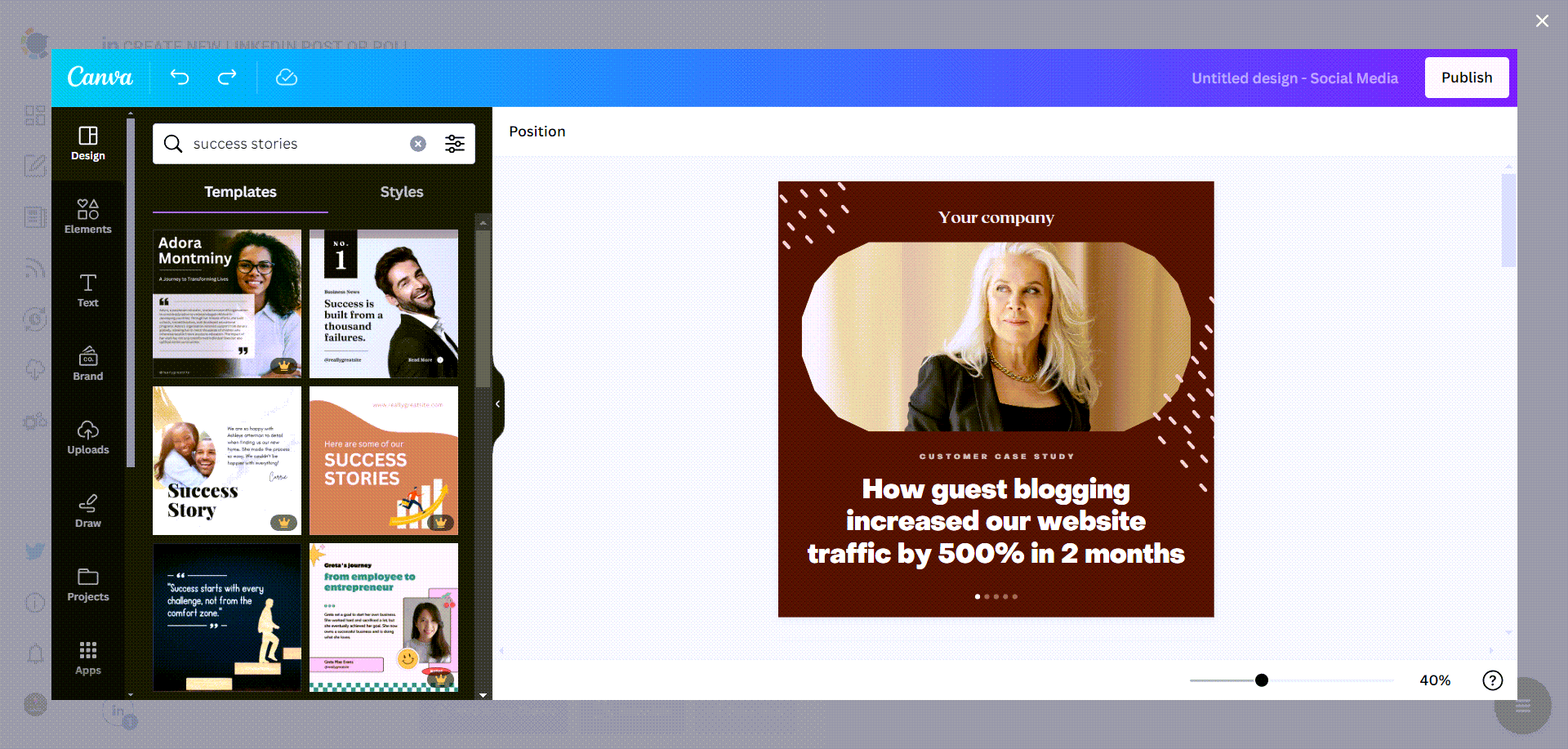 Circleboom's LinkedIn design templates