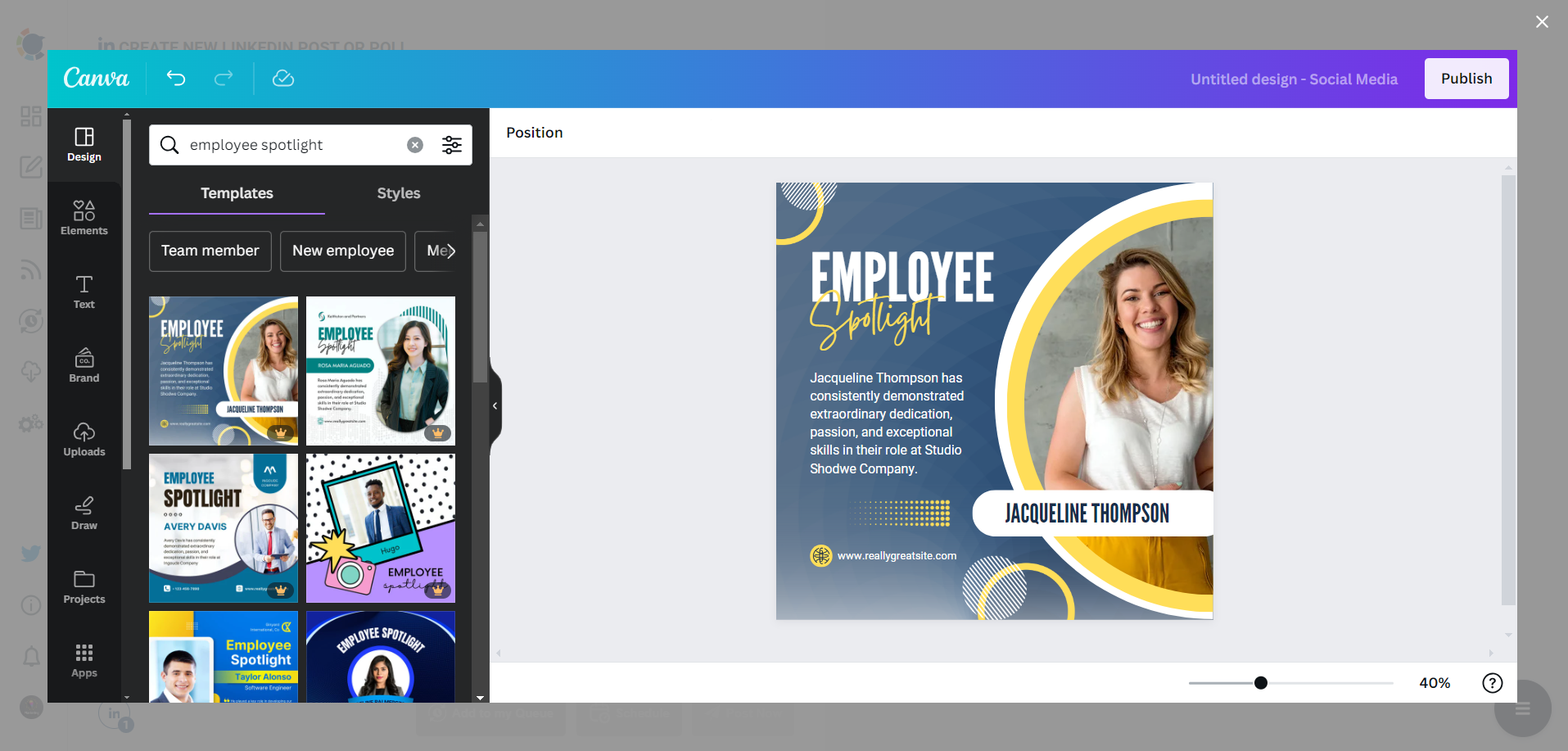 Circleboom's LinkedIn design templates