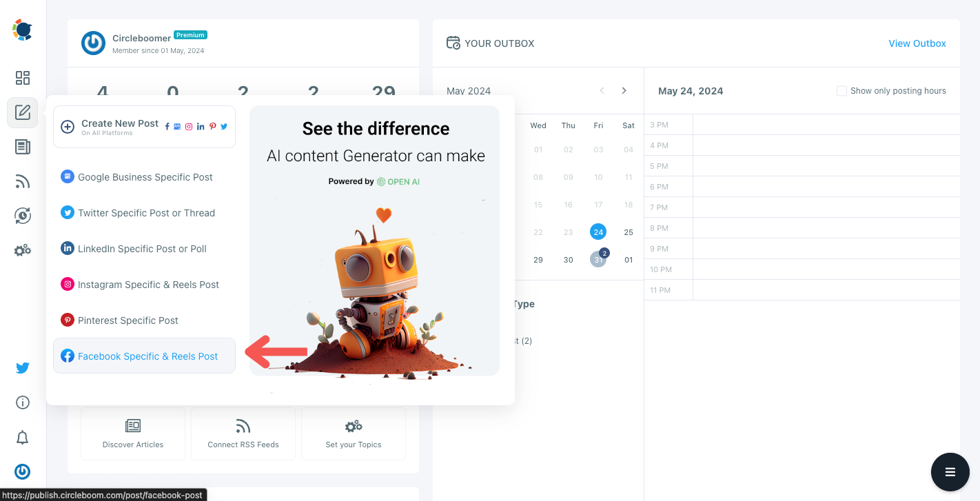 You can find "Create New Post" section in the sidebar.