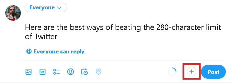 You can beat Twitter's 280 character limit with Twitter threads
