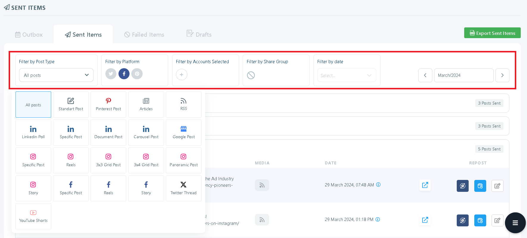 Find what you want to repost.