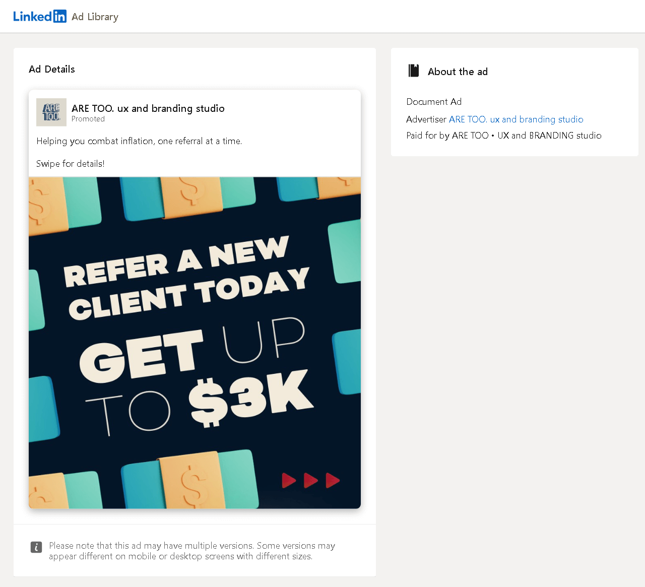 LinkedIn Document Ad Examples: ARE TOO