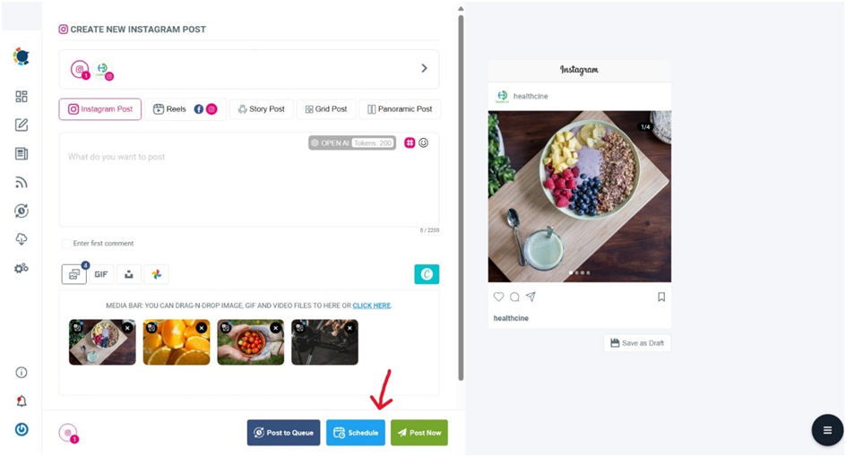 Carousel posts for Instagram