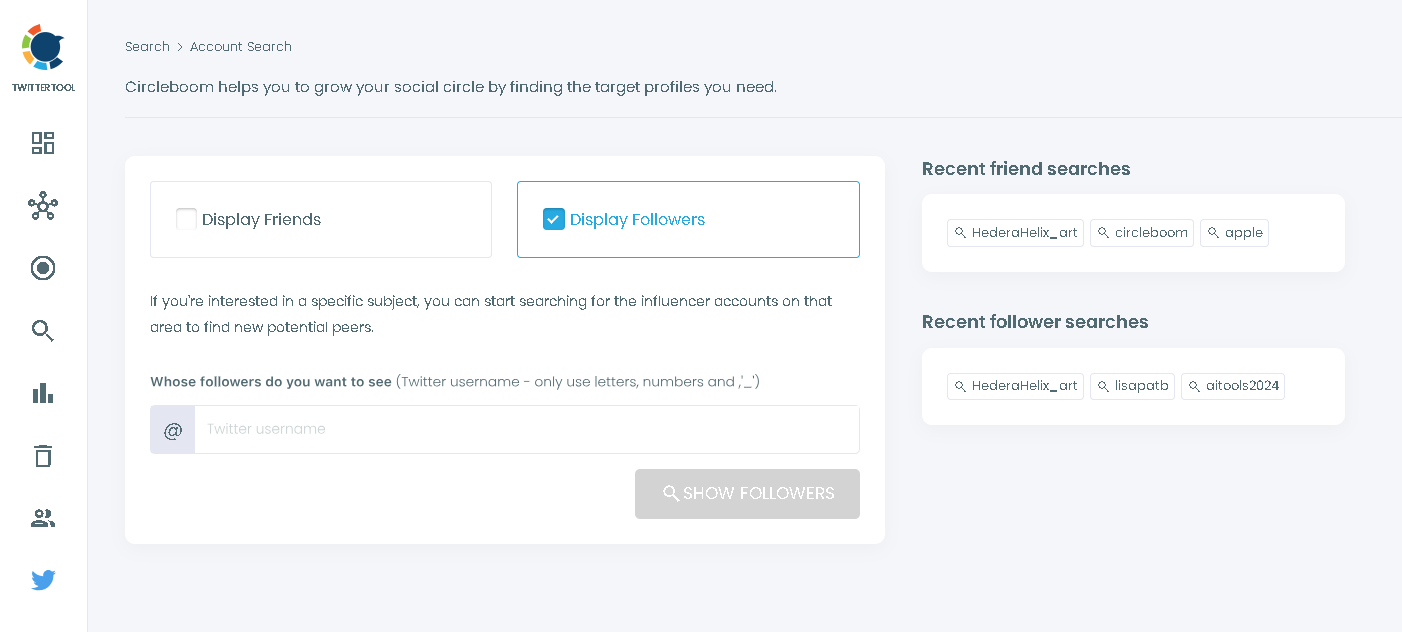 Circleboom lets you see who follows who and analyze your followers in more depth.