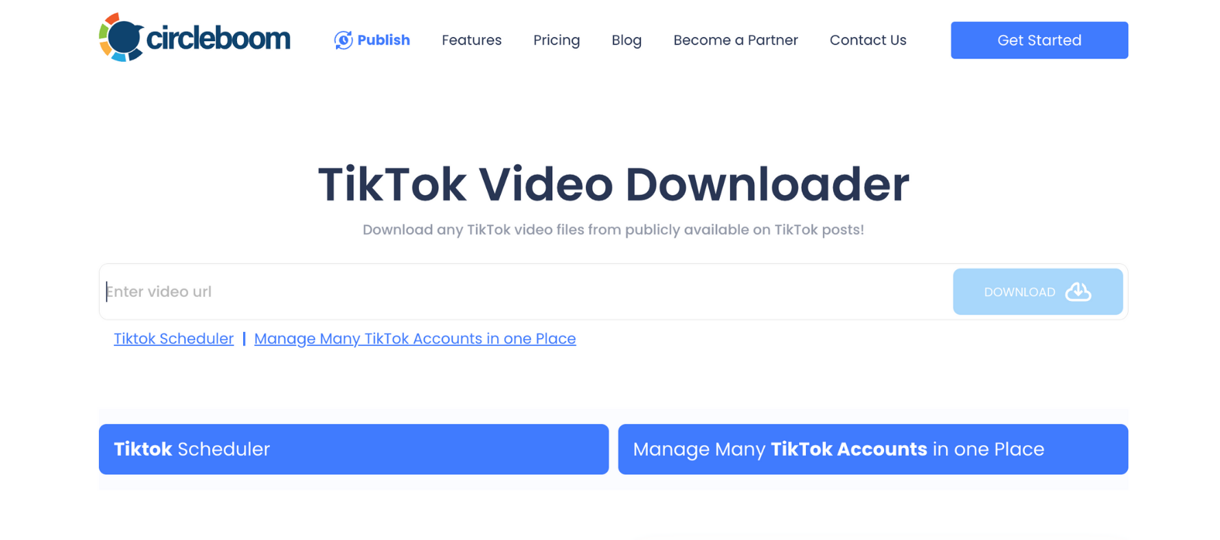 Circleboom TikTok Video Downloader