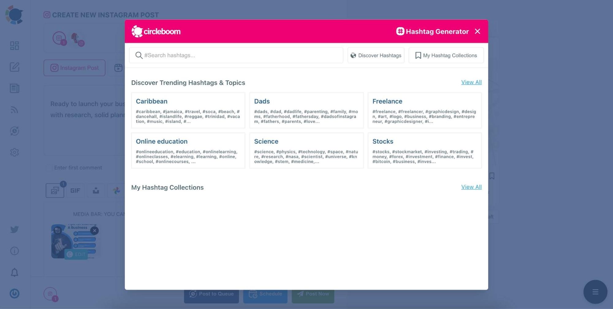 Find the best hashtags for your Instagram posts.